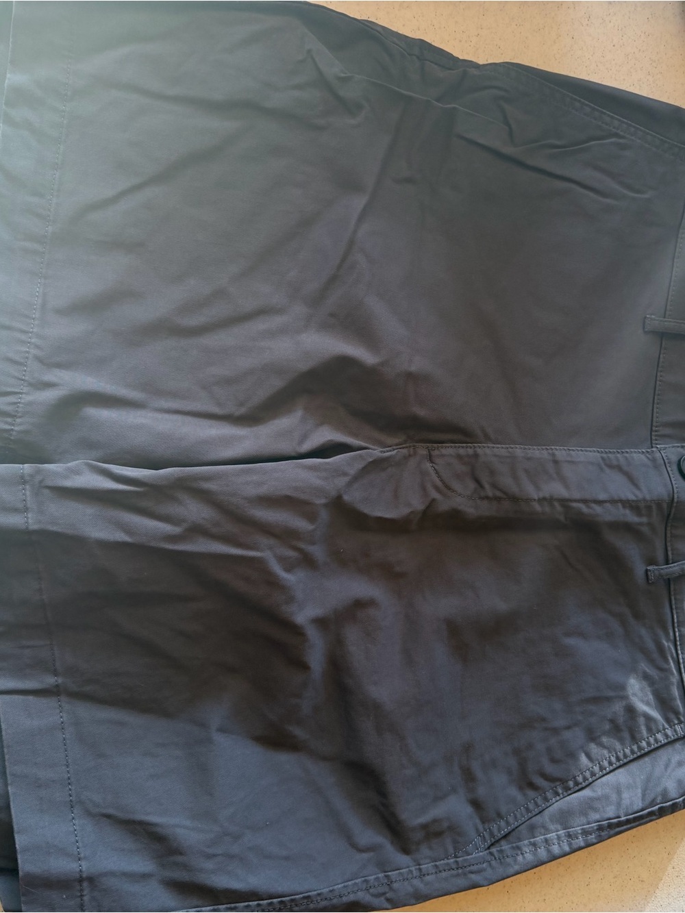 Calvin Klein Charcoal Gray Shorts with Embroidered Logo